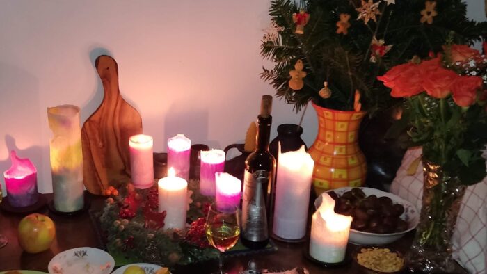 Harmonizační svíčky - Vánoční stůl